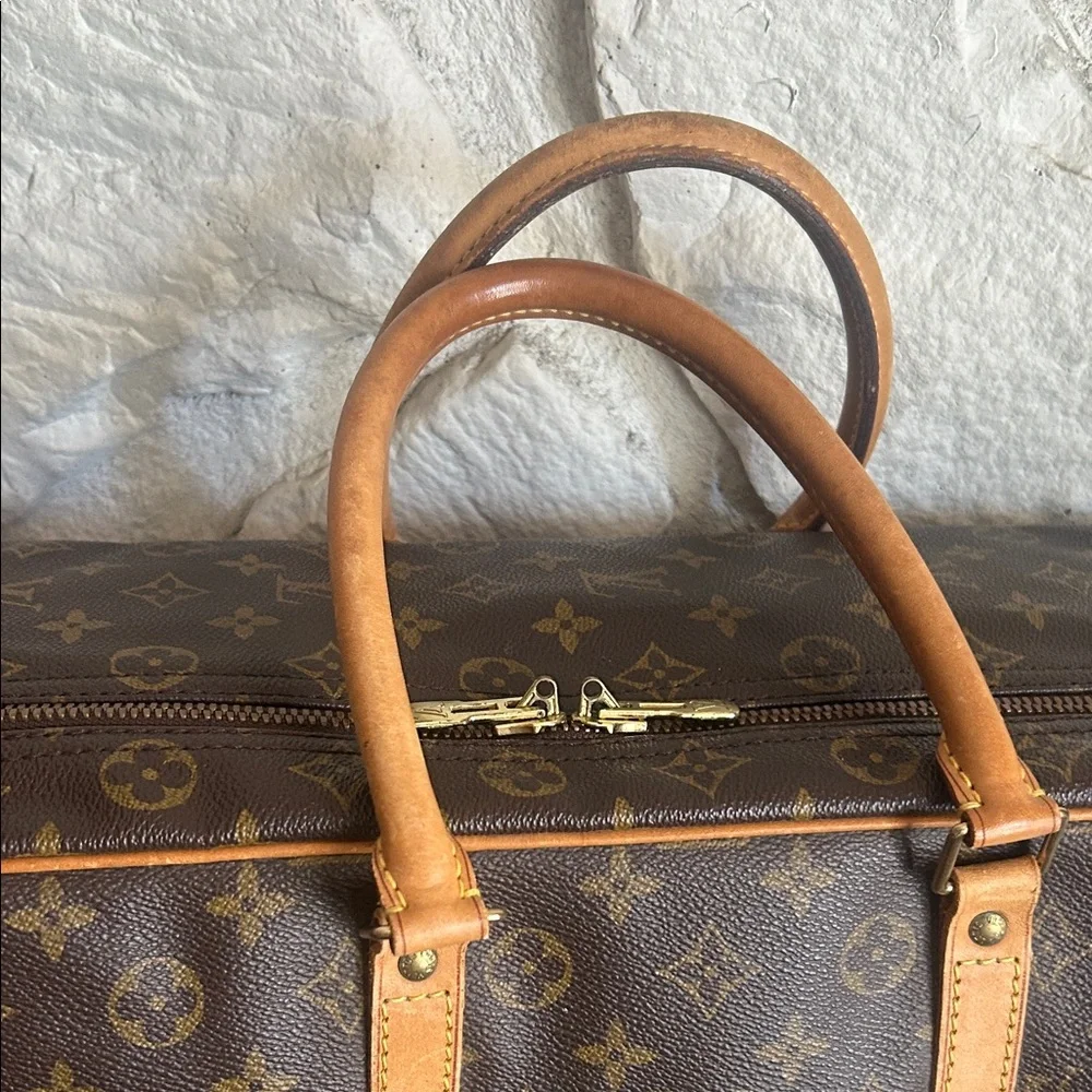 Sale!!! Louis Vuitton Brown and Tan Monogram Travel Bag